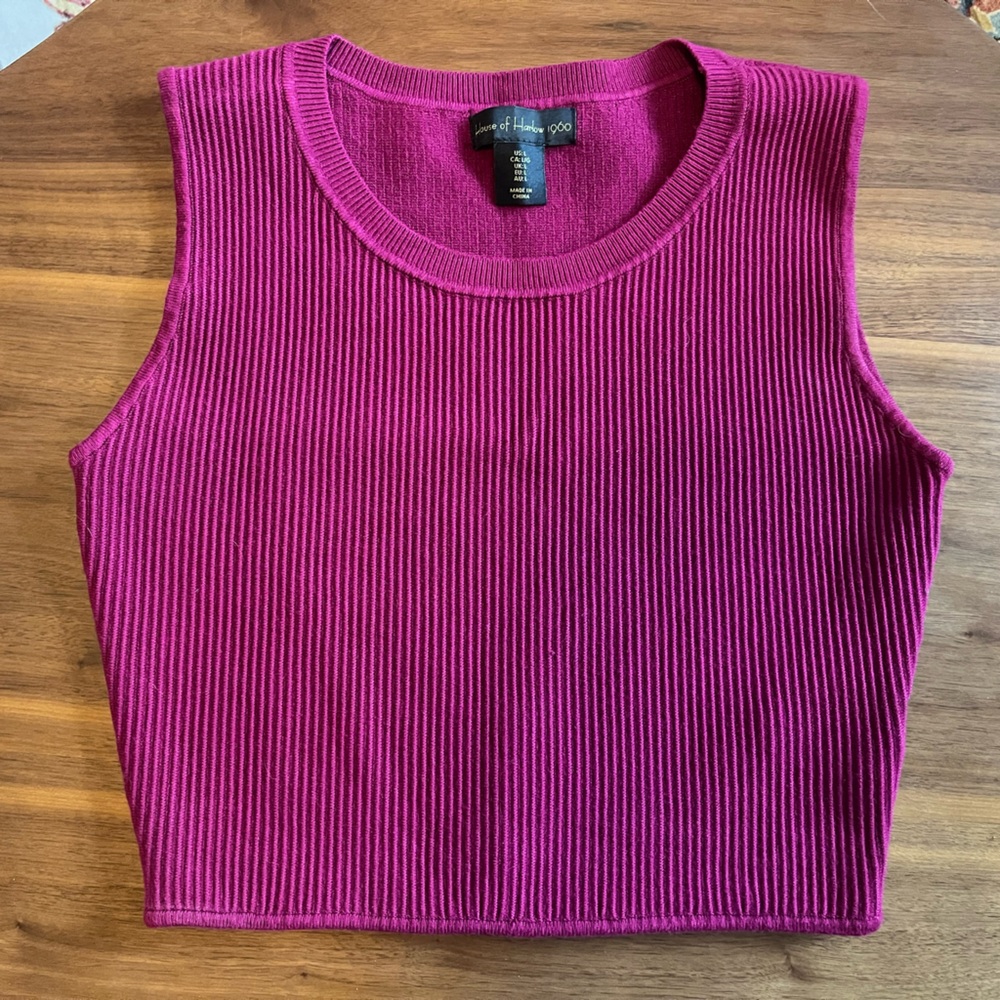 House of Harlow knit crop top